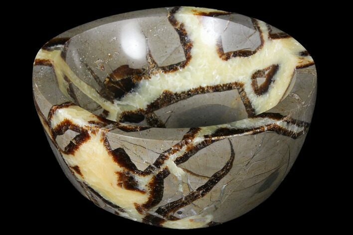 Polished Septarian Bowl - Madagascar #126461